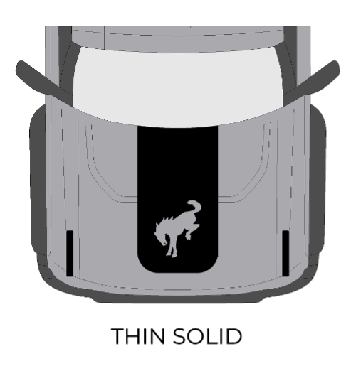 Bronco Hood Decal Kits
