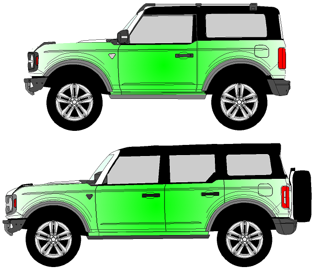 Bronco Full Side Decal Kits