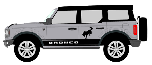 Bronco Side Stripe with Emblem