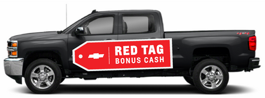 Chevrolet Red Tag Temporary Vehicle Side Decals