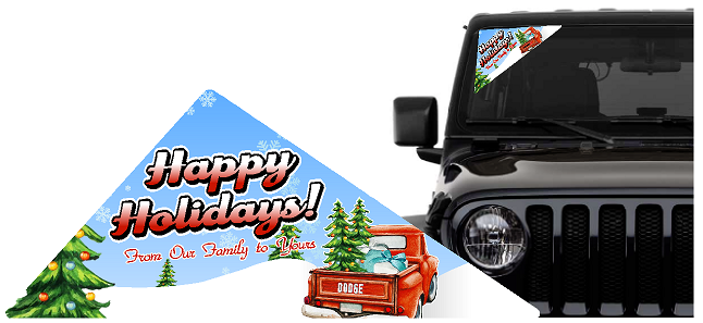 Ford Happy Holidays Windshield Triangle