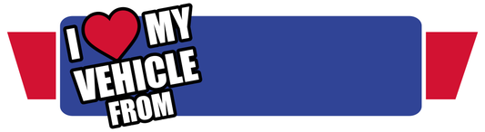 Custom I Love My Vehicle Coromag Ad | Alt. & Multi Color Options
