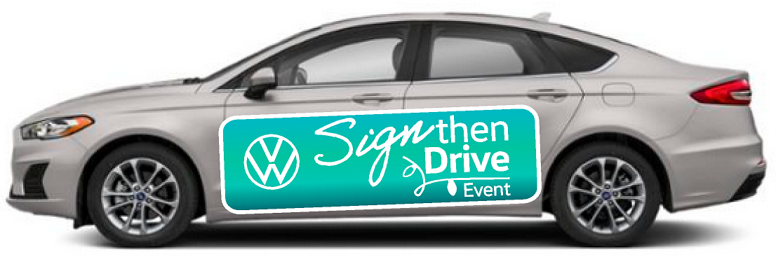 Volkswagen Sign then Drive COROMAG AD!