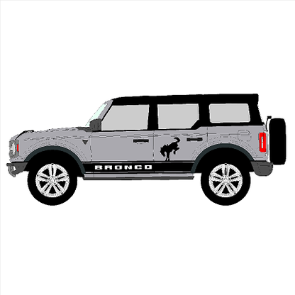 Bronco Side Stripe with Emblem