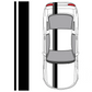 Car or Truck Decals Universal Vinyl Single Offset Racing Stripes