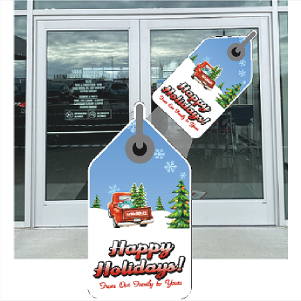 Chevrolet Happy Holidays Door Tags