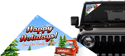Chevrolet Happy Holidays Windshield Triangle