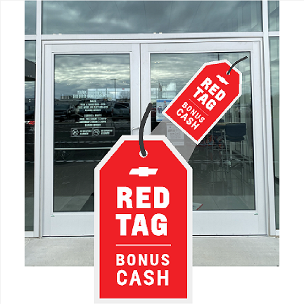 Chevrolet Red Tag Door Tags