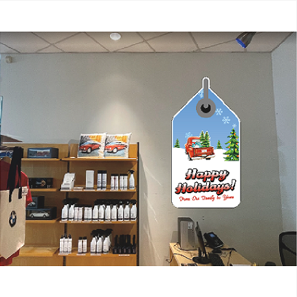 Dodge Happy Holidays Wall Tags