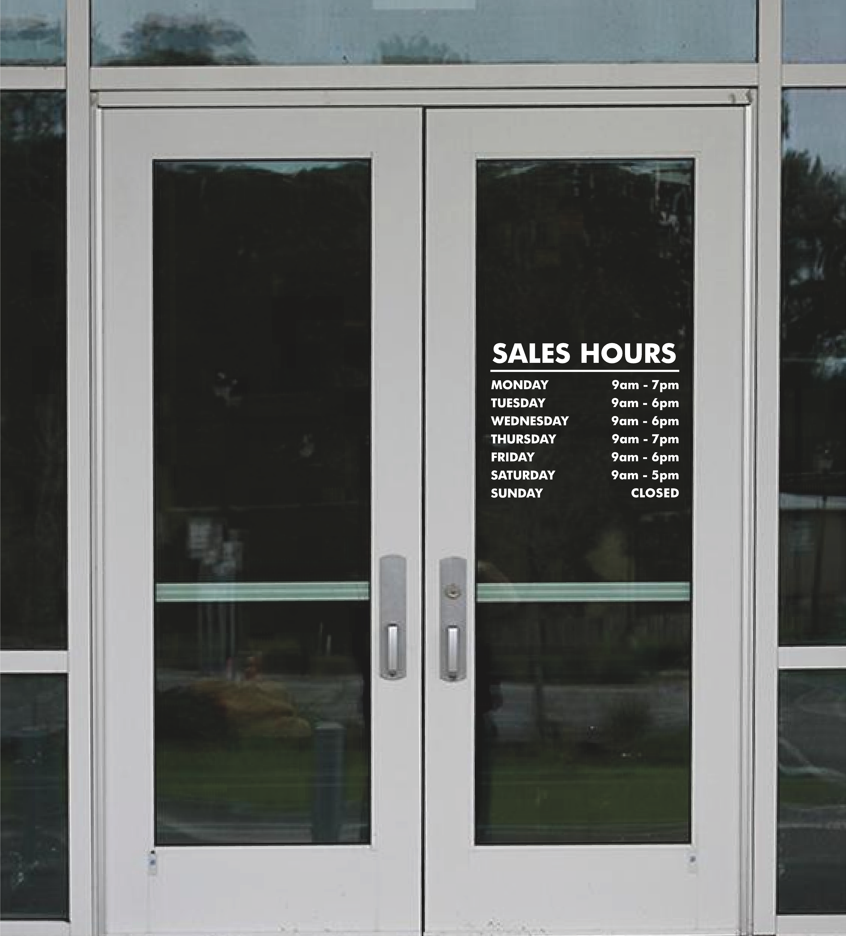 White Cut Vinyl Store Hours