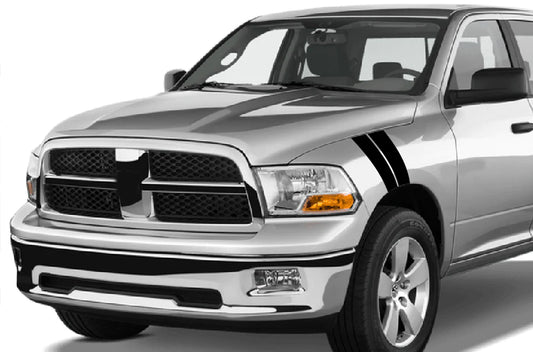 Fender Stripes Graphics Kit Vinyl Decal Compatible with Dodge Ram Crew Cab 1500
