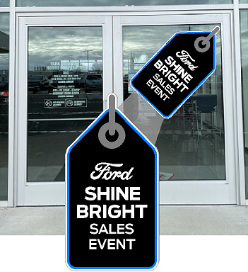 Ford Shine Strong Sales Event Door Tags