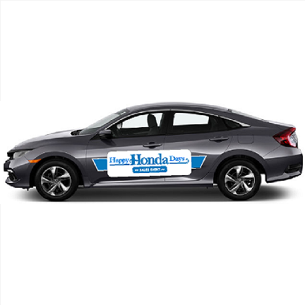 Honda Happy Honda Days Temporary Vehicle Side Decals