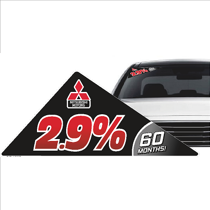 Mitsubishi 2.9% x 60mo. | Windshield Triangle
