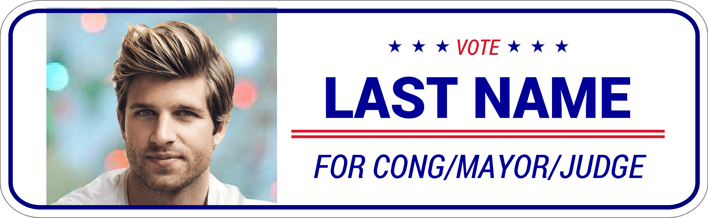 Custom Political Coromag Ad | Photo & Multi Color Options