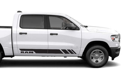 Ram Stripes Graphics Kit Vinyl Decal Compatible with Dodge Ram Crew Cab 1500