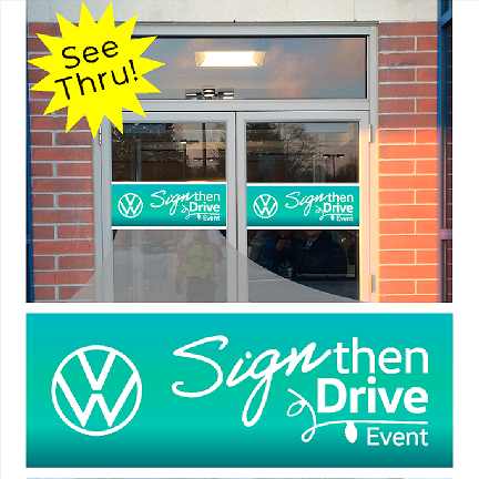 Volkswagen Sign then Drive Entryway Door Bands